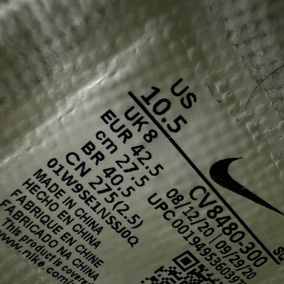 Sz 10.5 Nike Air Force 1 Shadow SE Pixel Swoosh - Barely Green W. Rare, Unique - Picture 11 of 14